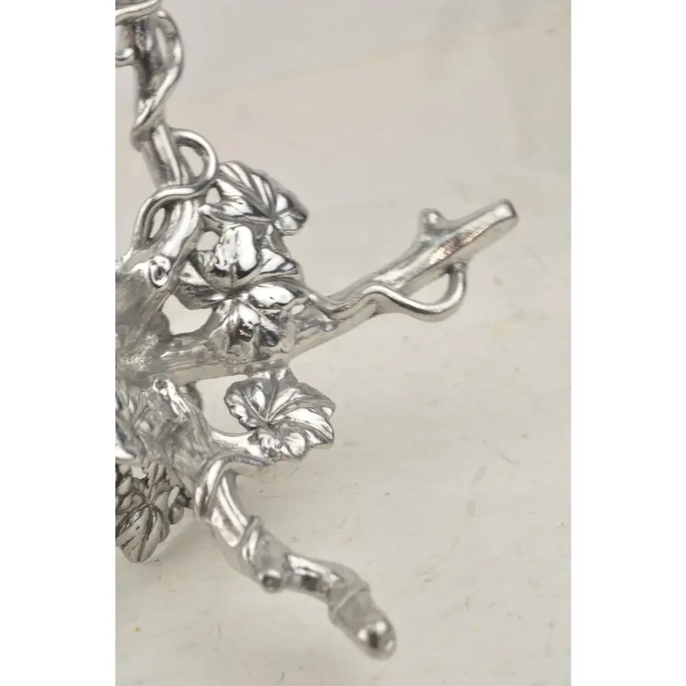 Vintage Arthur Court Aluminum Grape Grapevine Bowl Holder Stand Replacement